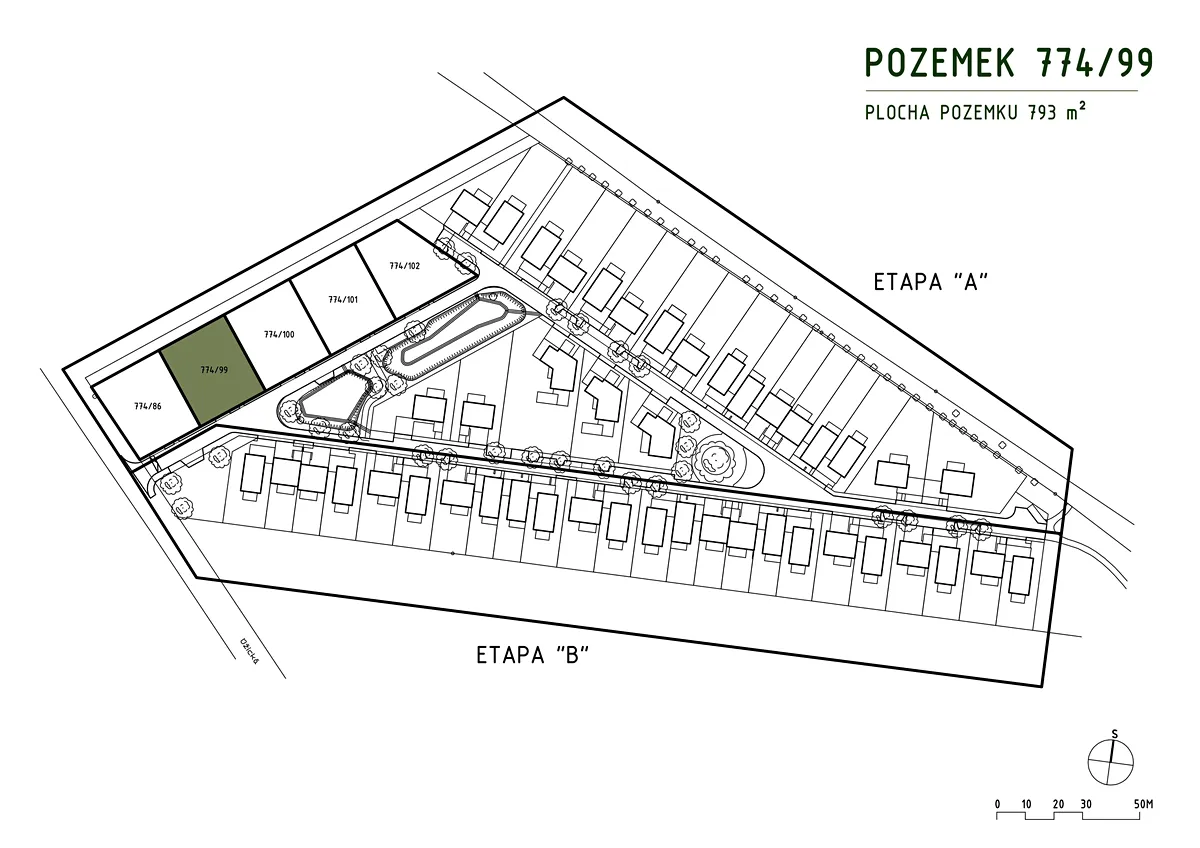 Prodej stavebního pozemku 793 m²